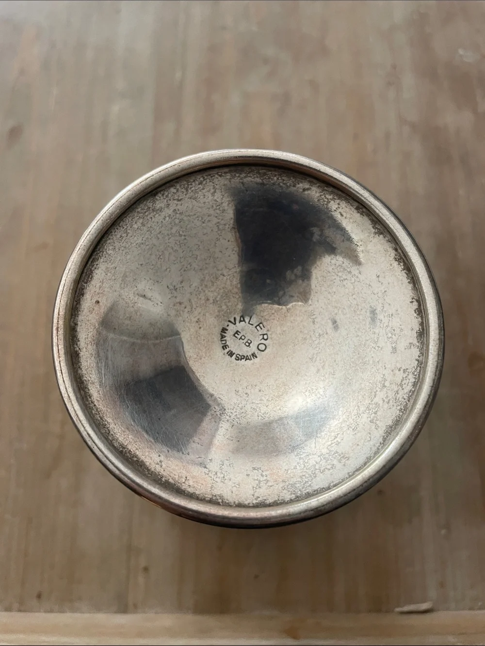 Ornate silver plate goblet Valero Made in Spain